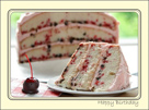 Birthday Cherry Chocolate Chip Cake