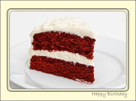 Birthday Red Velvet Layer Cake